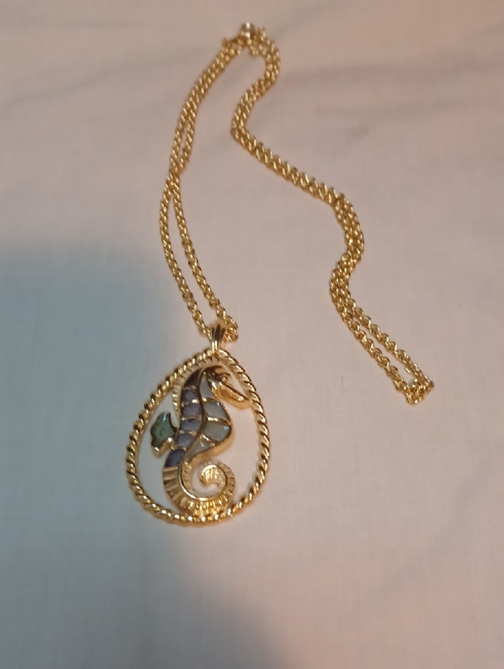 Vintage Trifari Seahorse Necklace